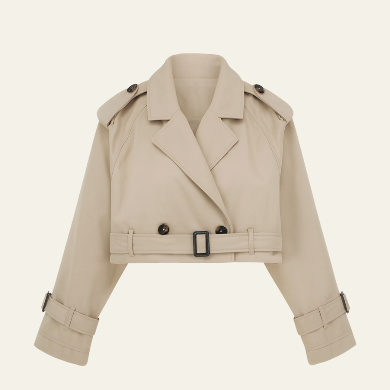 The Vienna Cropped Trench Jacket