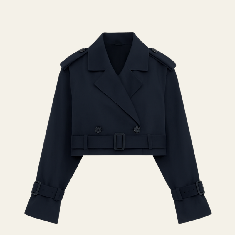 The Vienna Cropped Trench Jacket