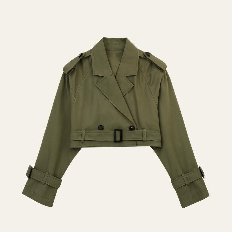 The Vienna Cropped Trench Jacket