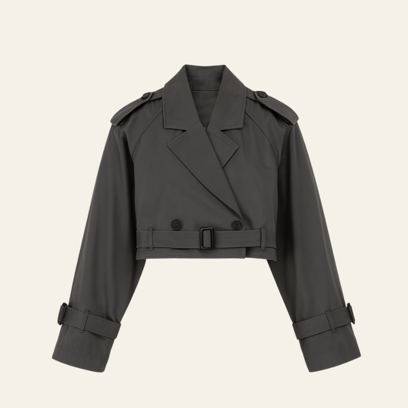 The Vienna Cropped Trench Jacket