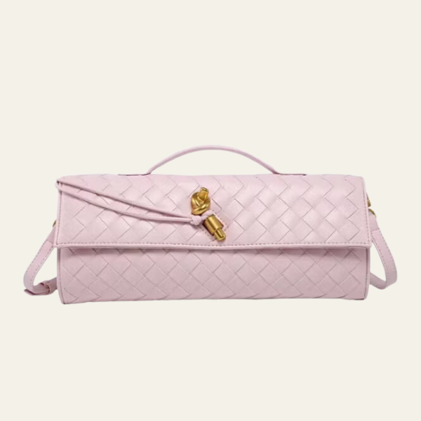 The Vienna Leather Woven Clutch