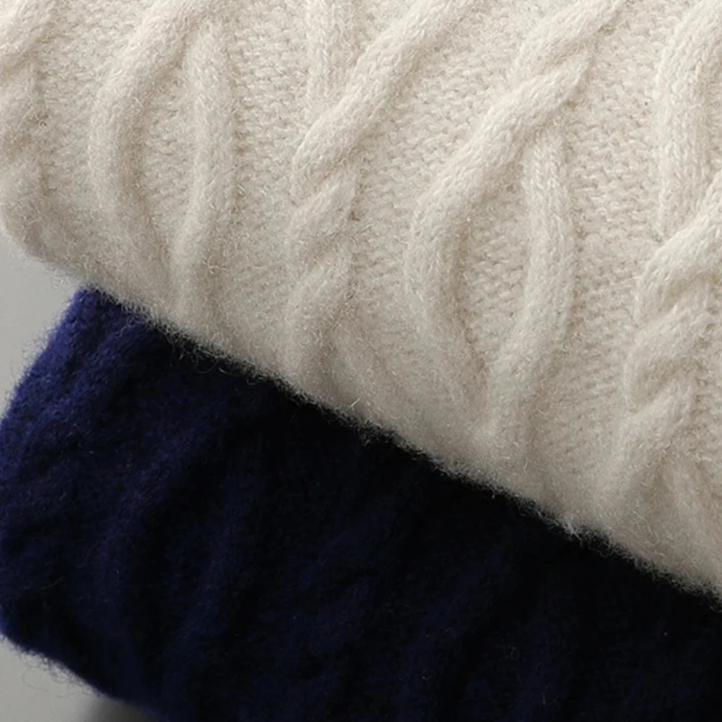 The Amalfi Merino Wool Cable Crew