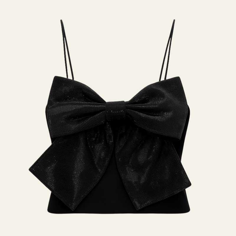The Portofino Crop Bow Top