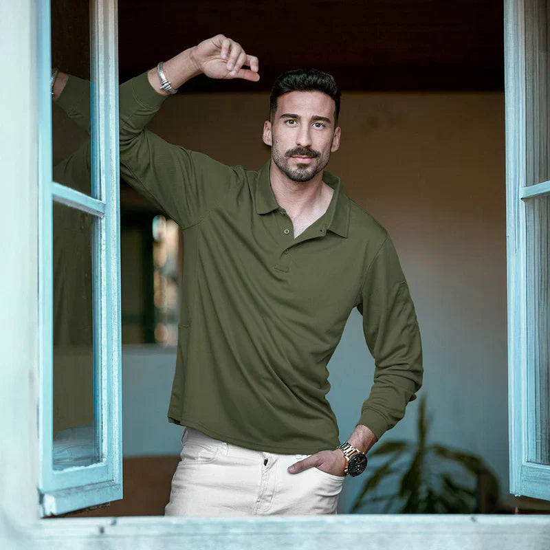 The Monteverde Long-Sleeve Performance Polo