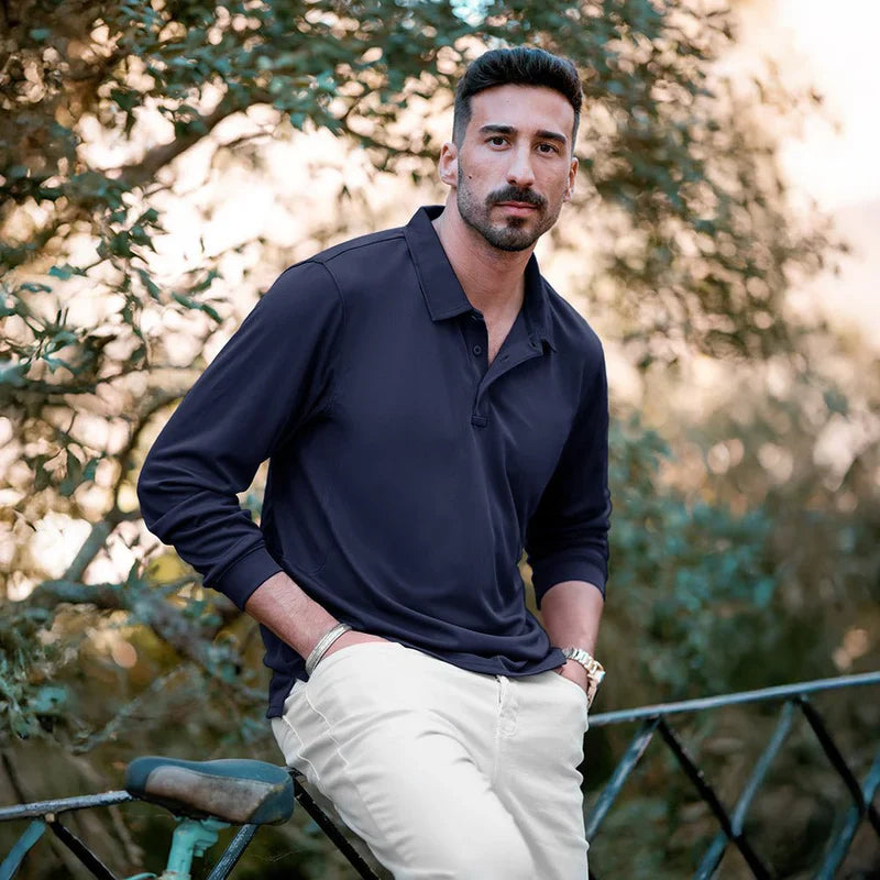 The Monteverde Long-Sleeve Performance Polo