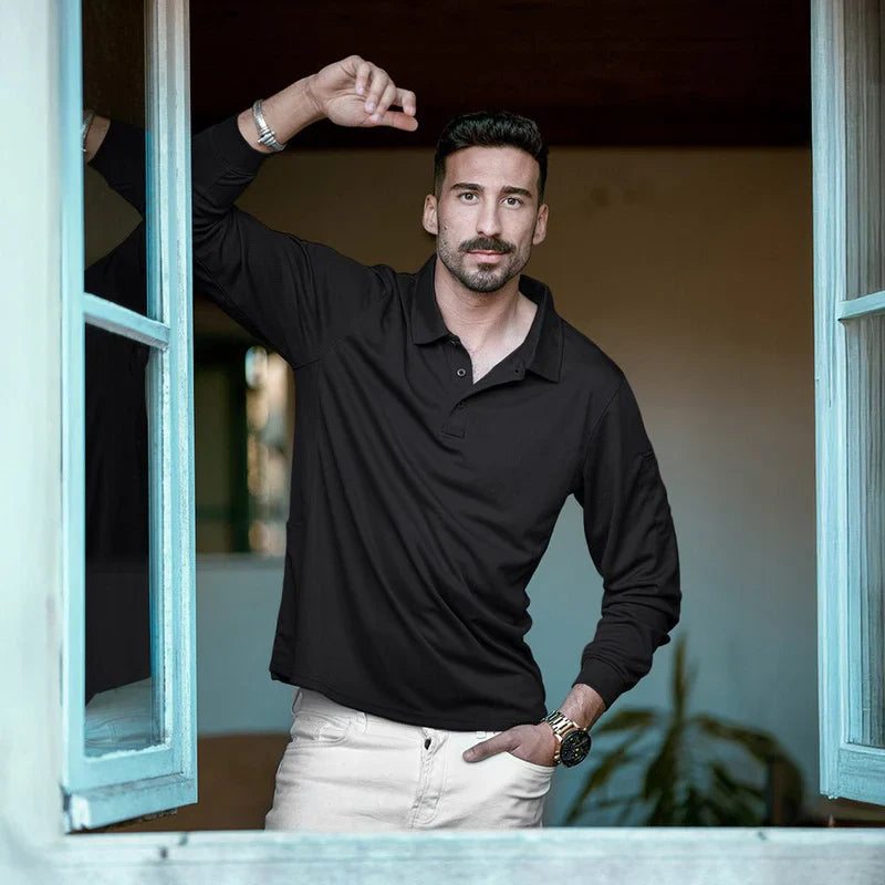 The Monteverde Long-Sleeve Performance Polo