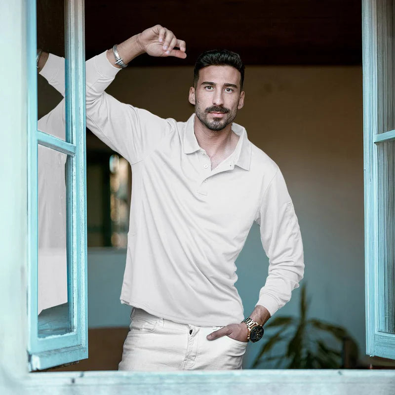 The Monteverde Long-Sleeve Performance Polo